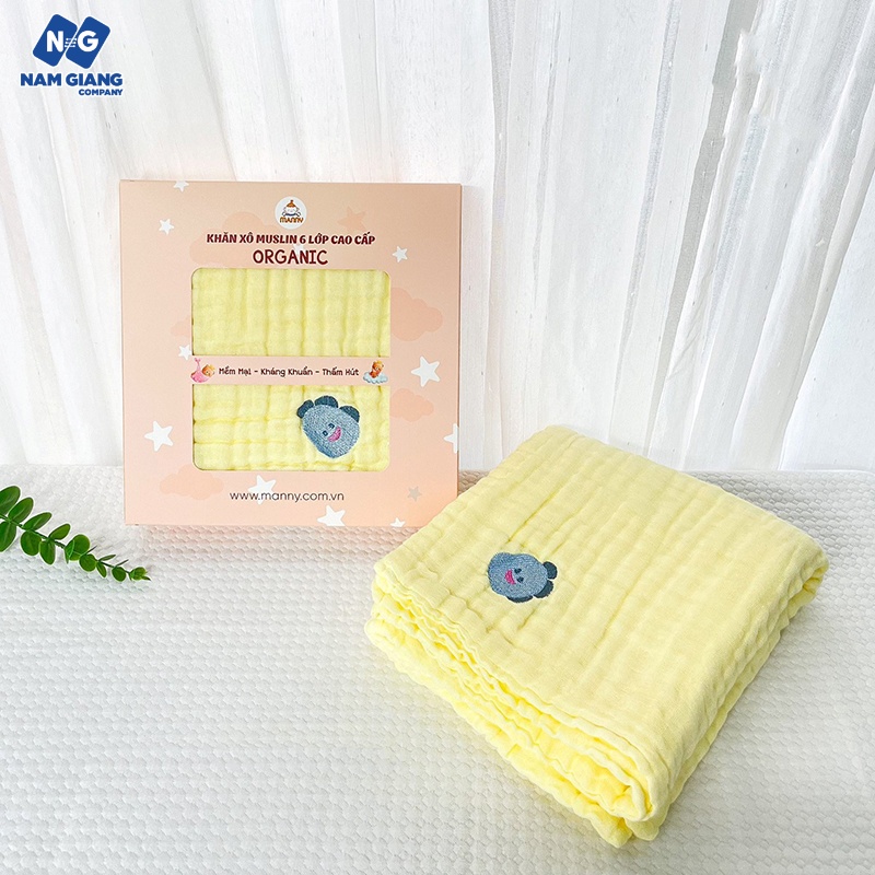 Khăn tắm màu Manny sợi bông