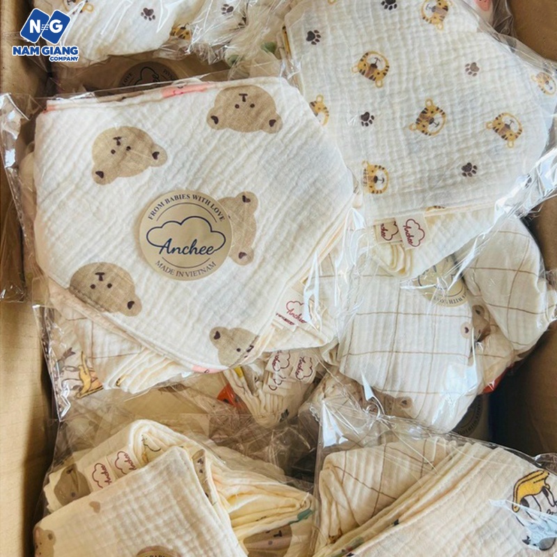 Khăn yếm tam giác xô anchee