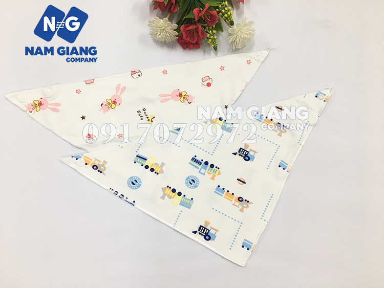 Khăn yếm tam giác cotton