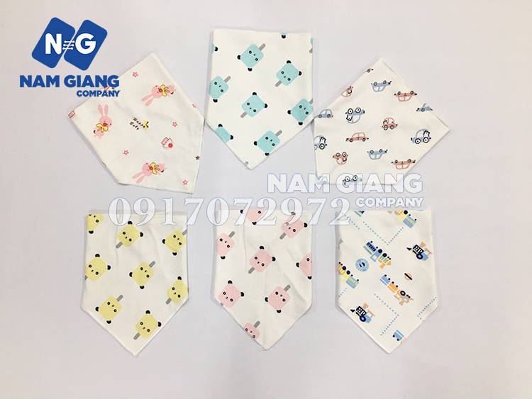Khăn yếm tam giác cotton