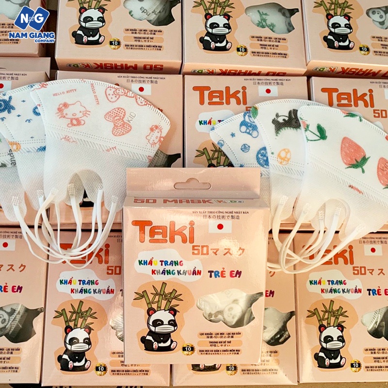 Khẩu trang trẻ em 5D Taki (hộp 10C)