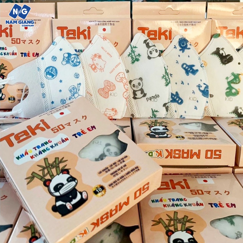 Khẩu trang trẻ em 5D Taki (hộp 10C)