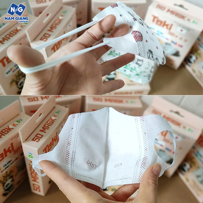 Khẩu trang trẻ em 5D Taki (hộp 10C)