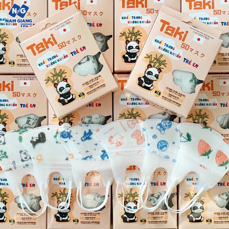 Khẩu trang trẻ em 5D Taki (hộp 10C)