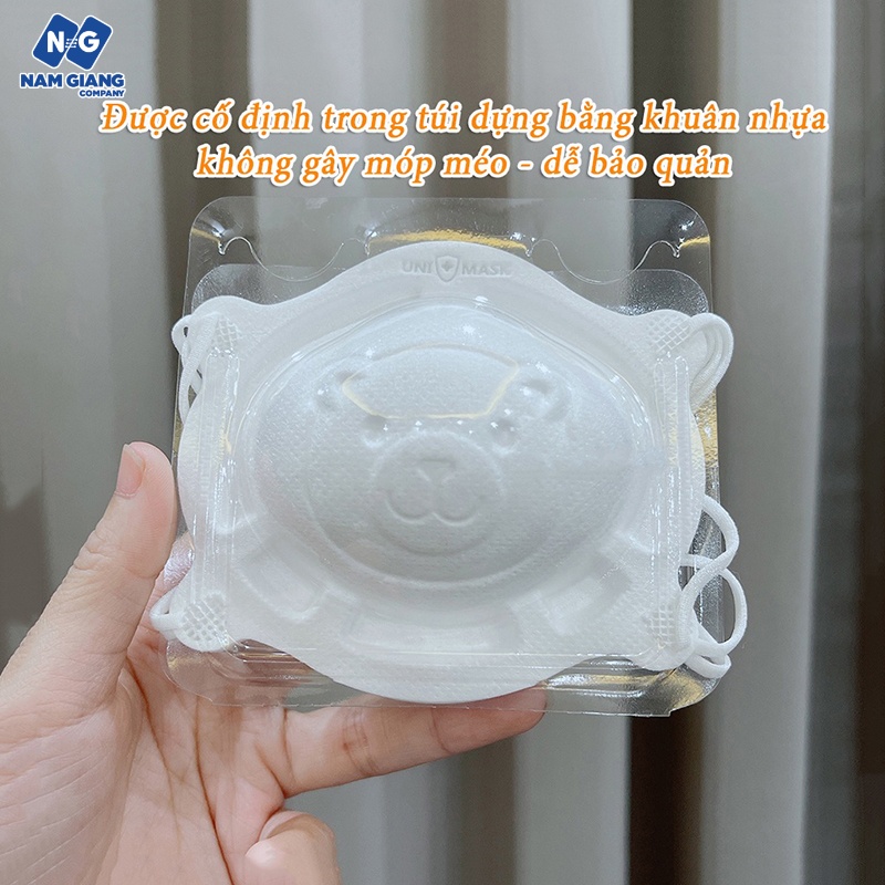 Khẩu trang gấu Uni mask (sét 3C)