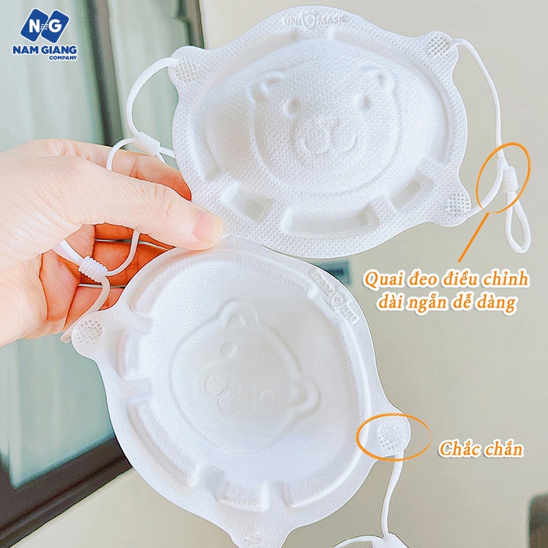 Khẩu trang gấu Uni mask (sét 3C)