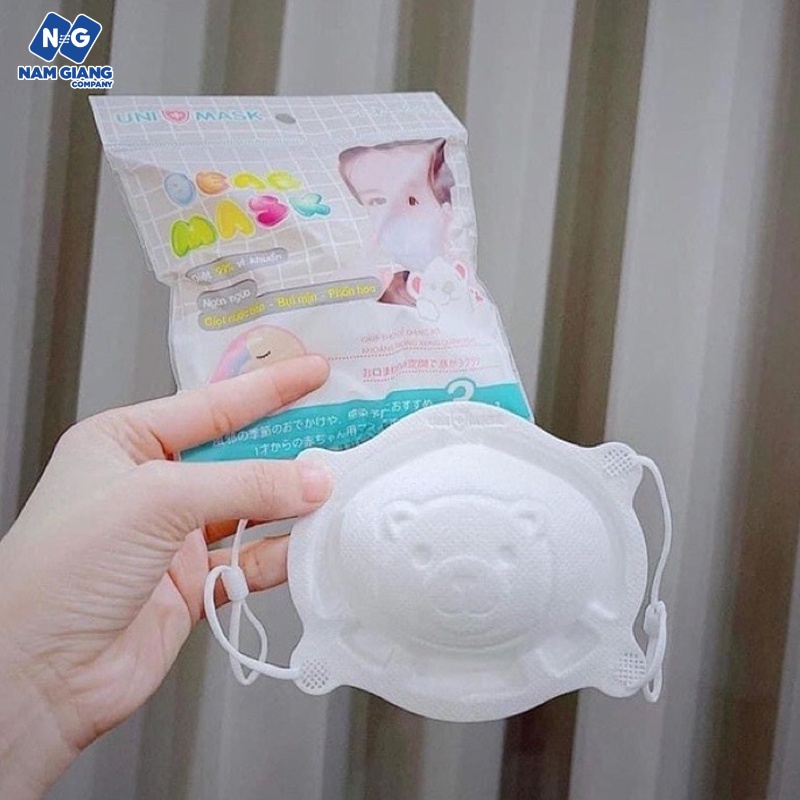 Khẩu trang gấu Uni mask (sét 3C)