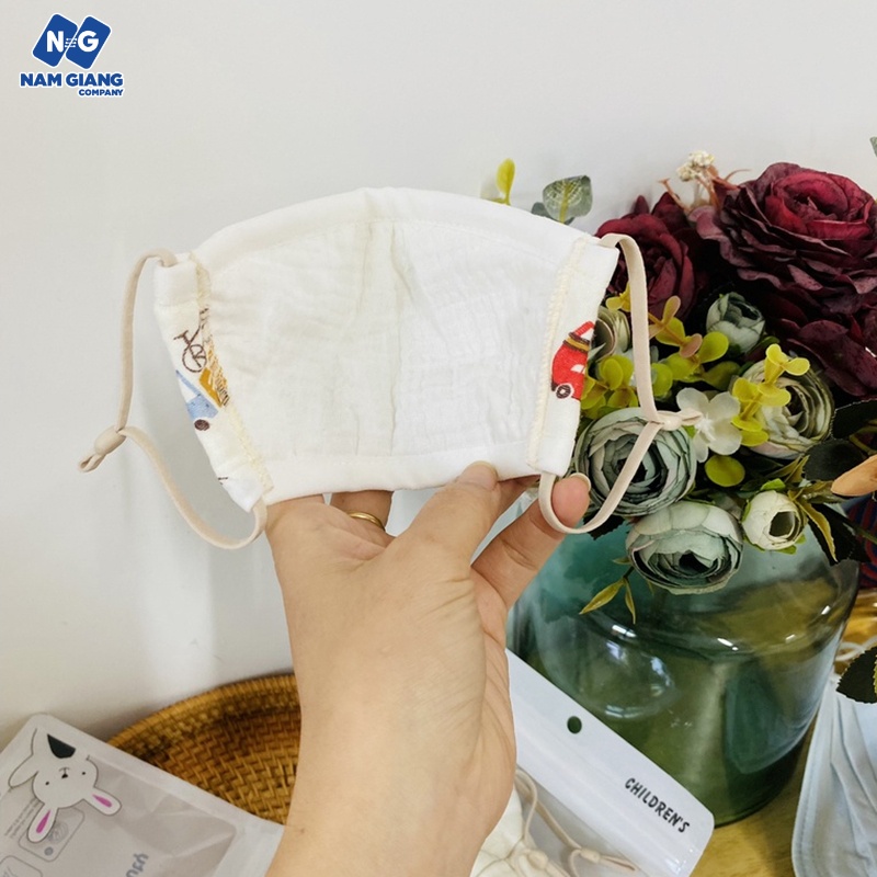 Khẩu trang xô muslin zubee cho bé
