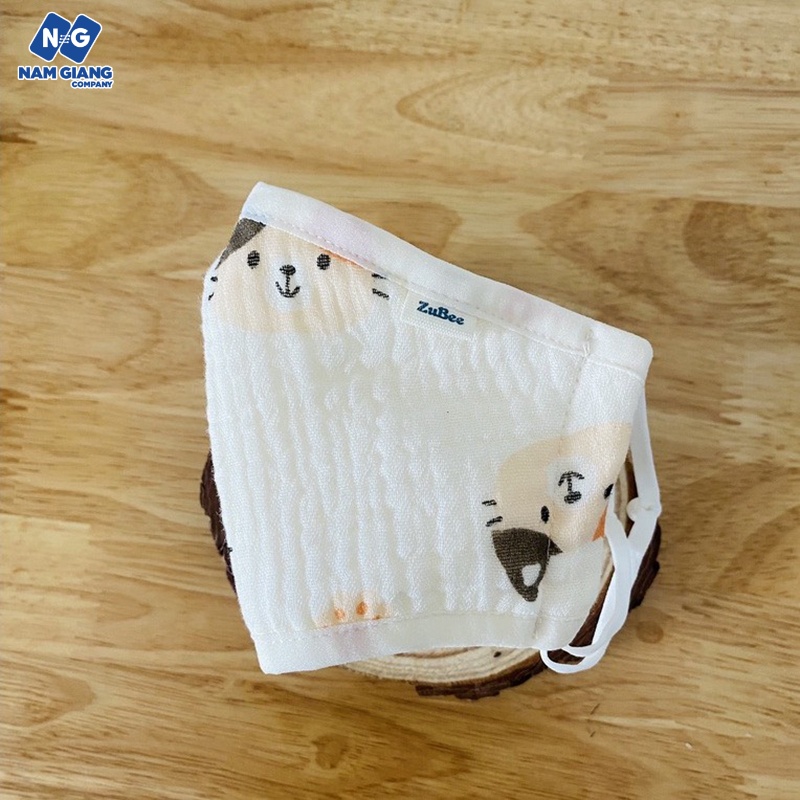 Khẩu trang xô muslin zubee cho bé