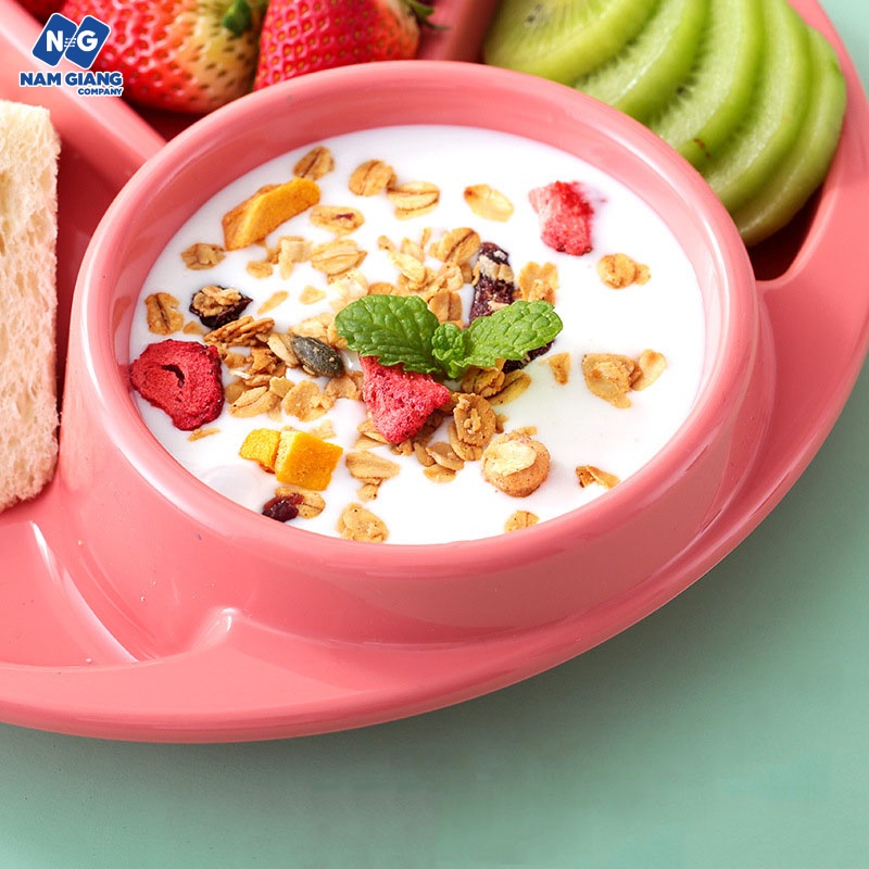 Khay ăn dặm 4 ngăn inomata Nhật