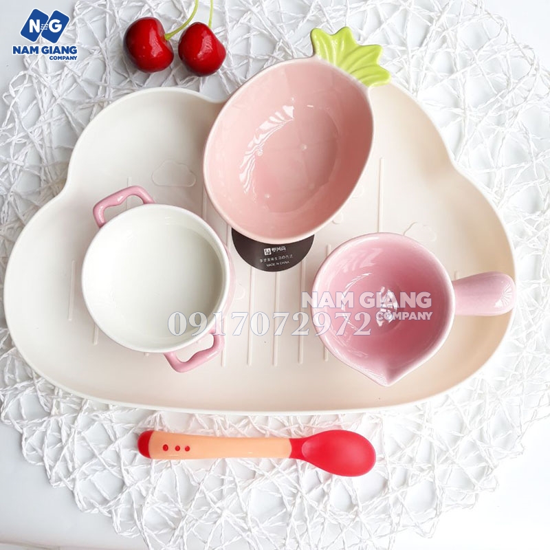 Khay ăn dặm hình mây