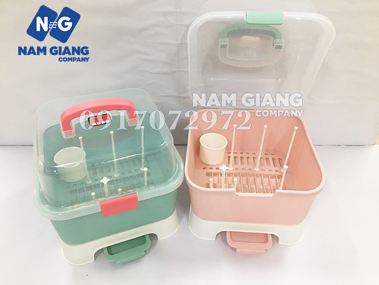 Khay úp bình sữa cao cấp Hybaby