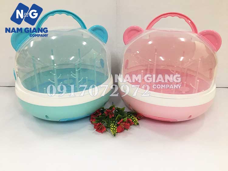 Khay úp bình sữa tai gấu