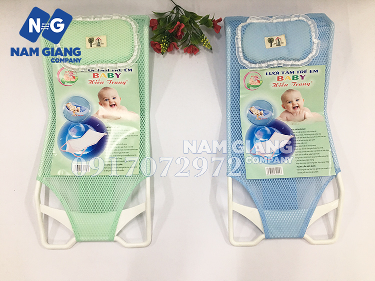 Lưới tắm có gối cho bé