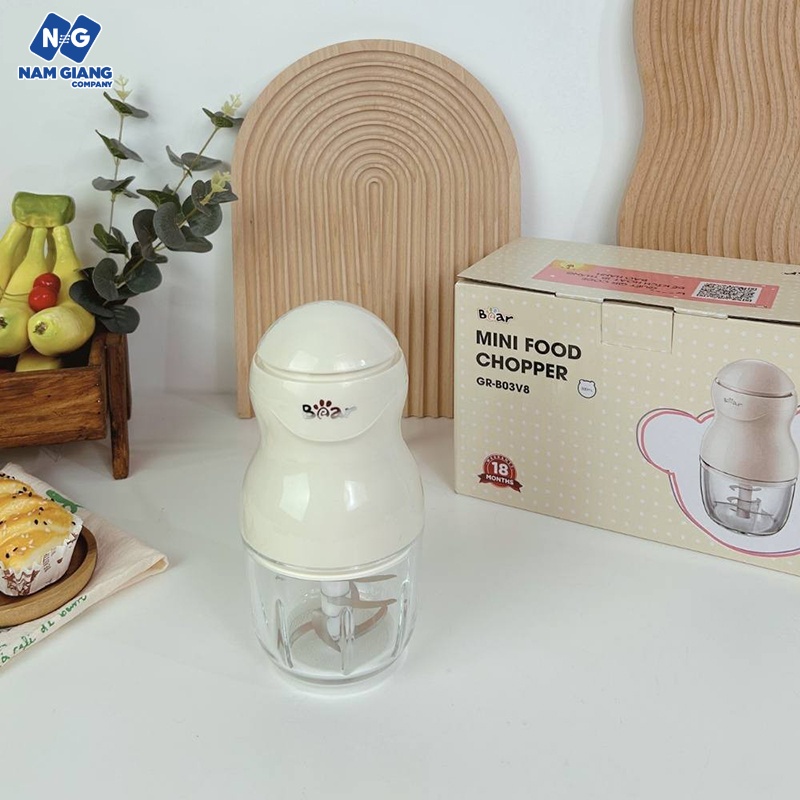 Máy xay đa năng mini 8 lưỡi BEAR 300ml