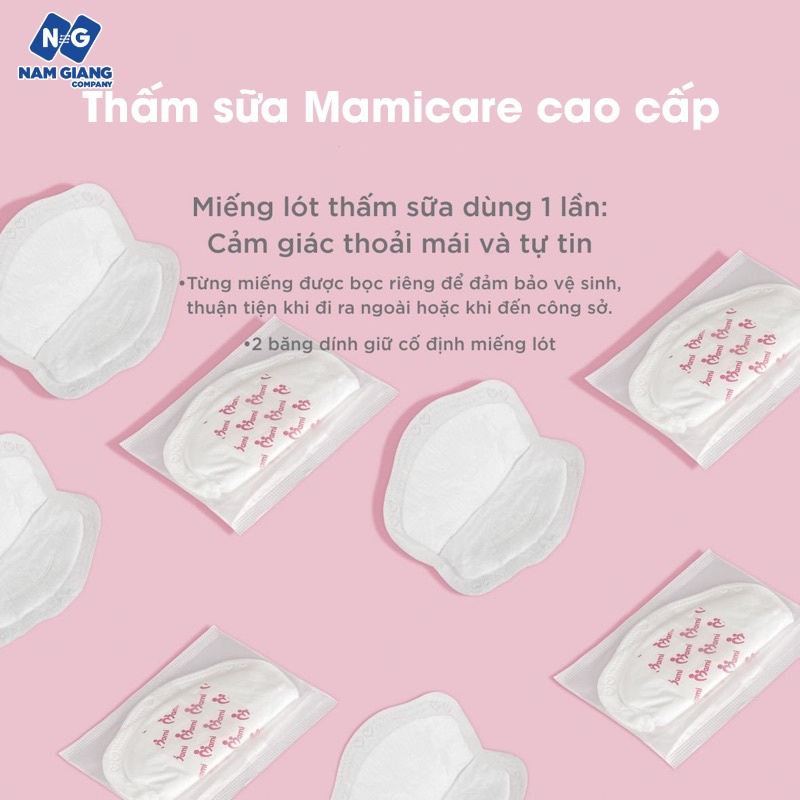 Miếng lót thấm sữa mamicare thoáng khí (100 pcs)