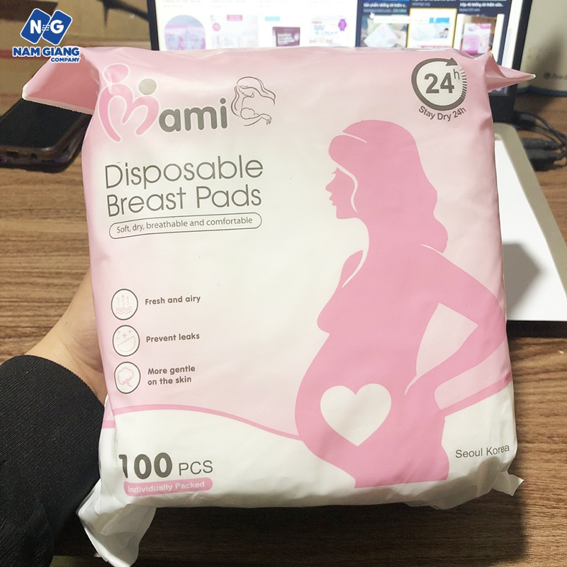 Miếng lót thấm sữa mamicare thoáng khí (100 pcs)