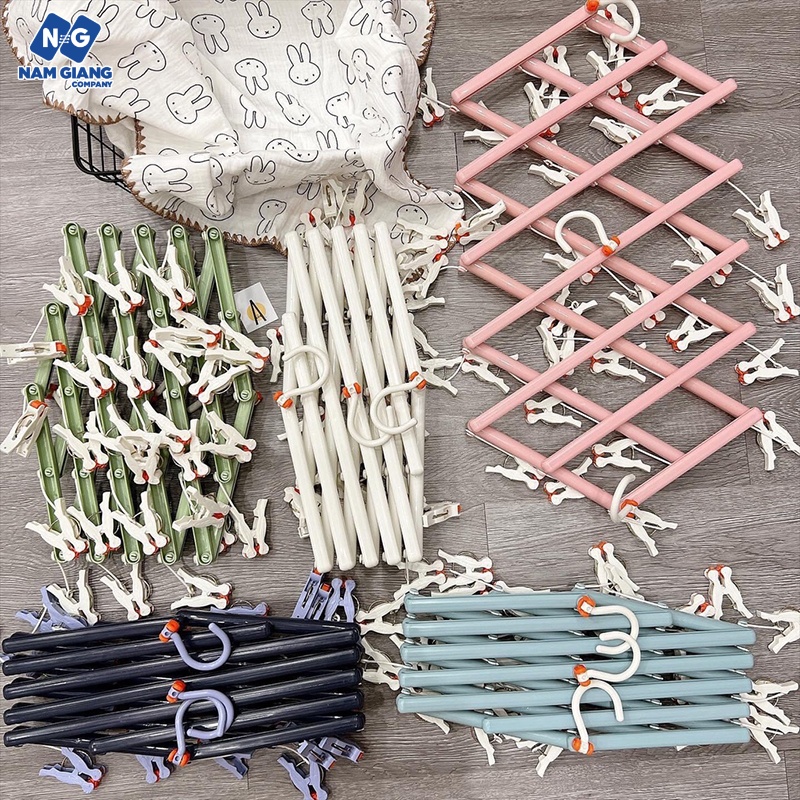 Móc chùm zic zắc gấp gọn 29 kẹp