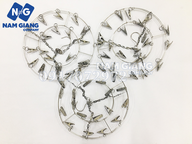 Móc tròn inox phơi đồ trẻ sơ sinh