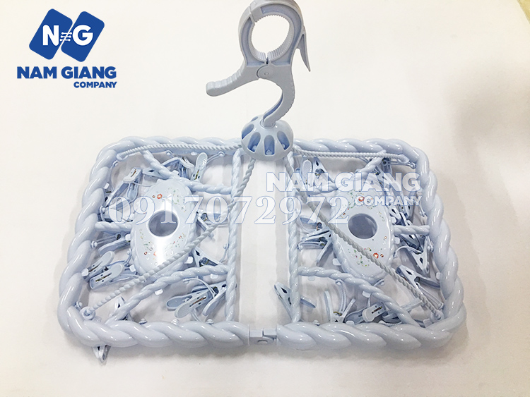 Móc trùm nhựa hình chữ nhật phơi đồ