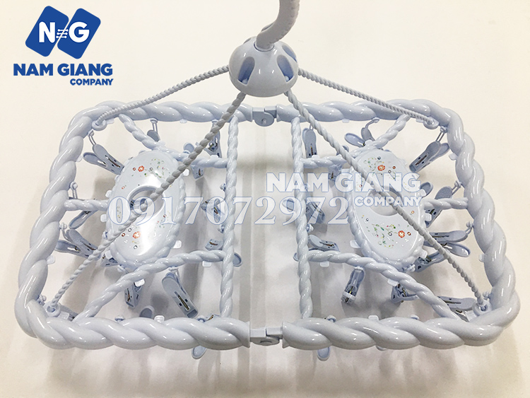 Móc trùm nhựa hình chữ nhật phơi đồ