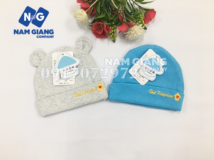 Mũ chụp cotton sơ sinh