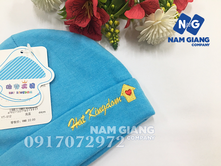 Mũ chụp cotton sơ sinh