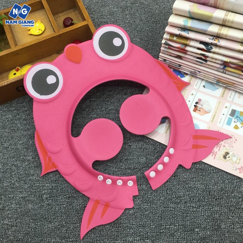 Mũ gội đầu, mũ tắm cho bé hình cá