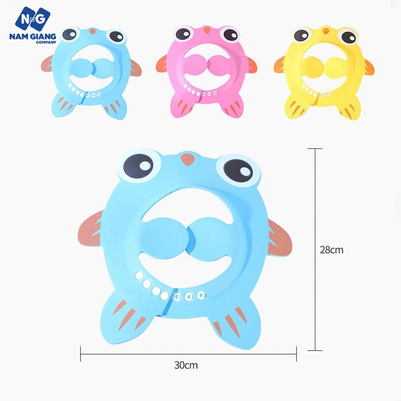 Mũ gội đầu, mũ tắm cho bé hình cá