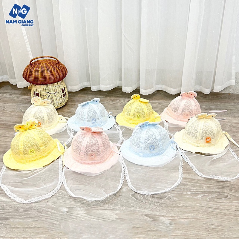 Mũ kèm khăn voan cho bé M10