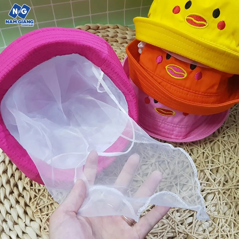 Mũ kèm khăn voan vành tròn