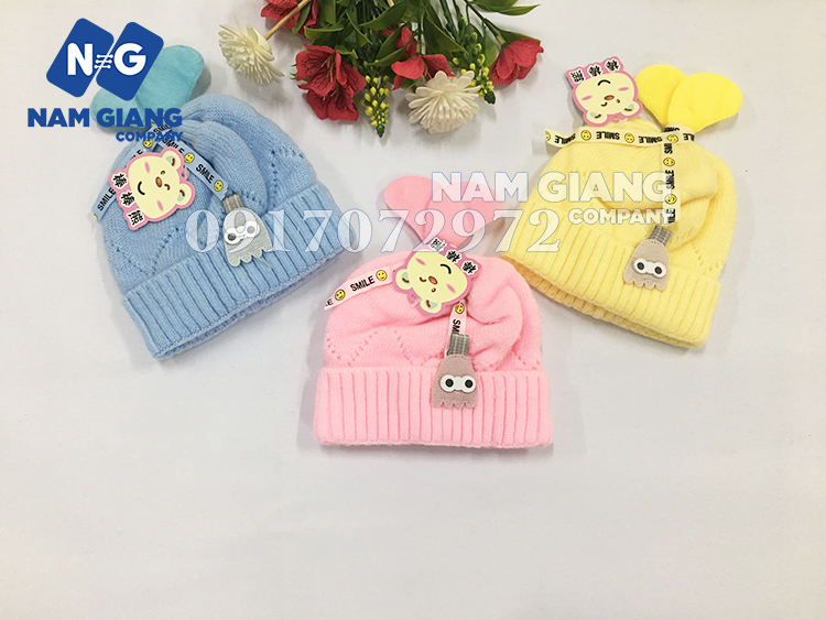 Mũ len chụp sơ sinh