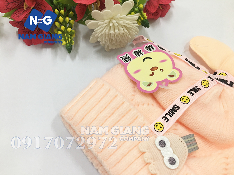 Mũ len chụp sơ sinh