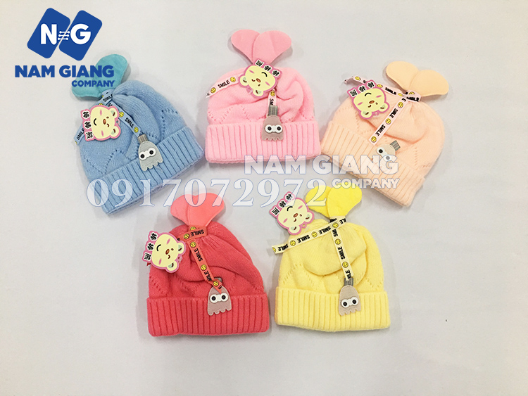 Mũ len chụp sơ sinh