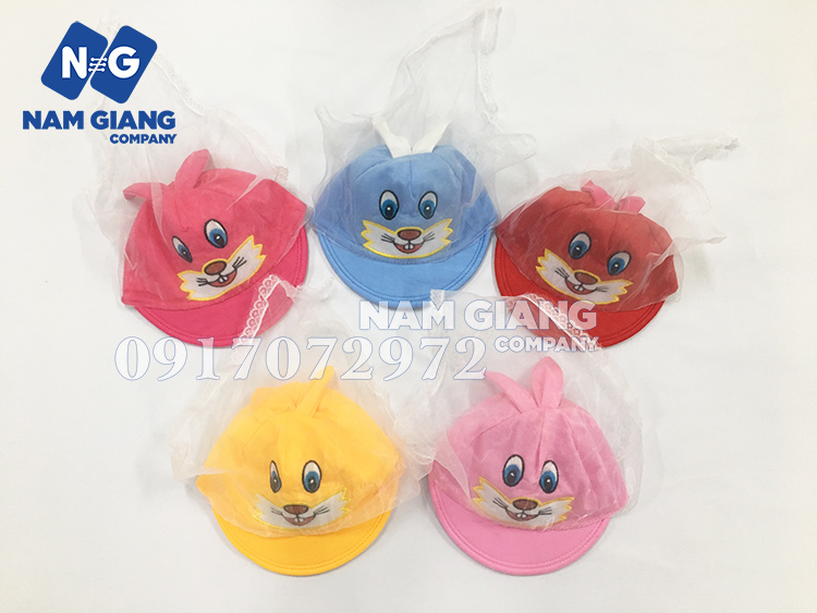 Mũ lưỡi trai có khăn voan