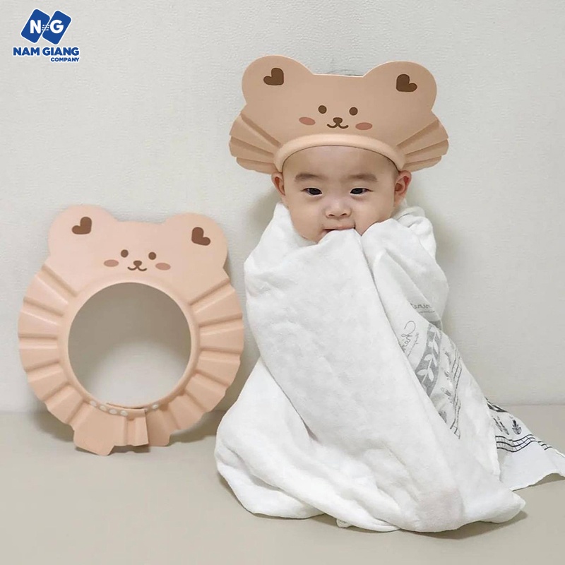 Mũ tắm cho bé hình gấu