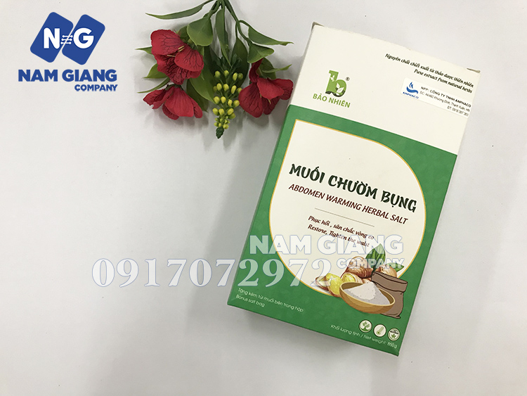 Muối chườm bụng Bảo nhiên tiêu mỡ vùng eo