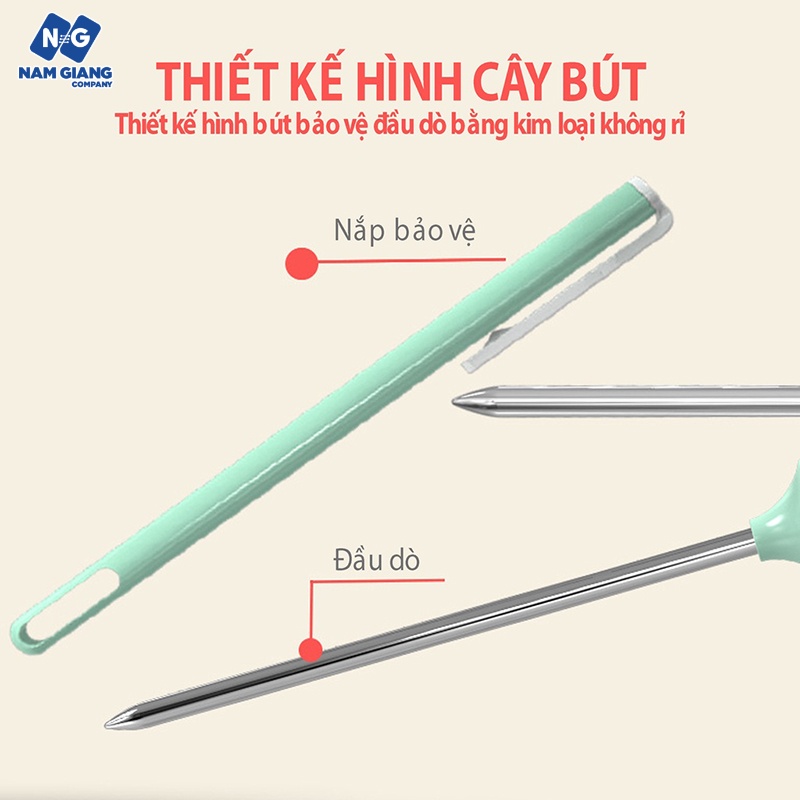 Nhiệt kế que đo nhiệt độ sữa KICHI