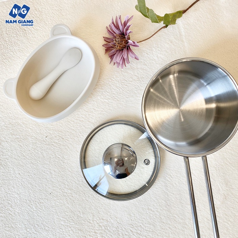 Nồi nấu bột cháo nắp kính 12cm fivestar