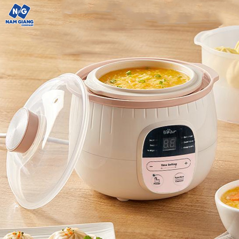 Nồi nấu cháo chậm BEAR 0,8L
