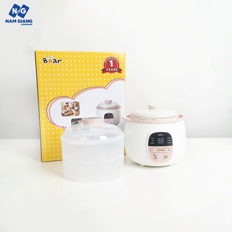 Nồi nấu cháo chậm BEAR 0,8L