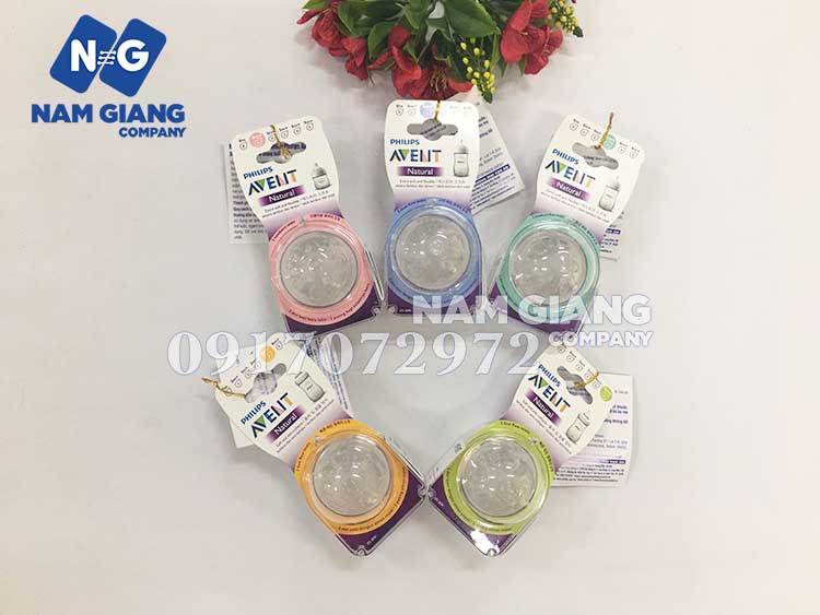 Núm ty thay thế Philips Avent cổ rộng (sét 2 chiếc)