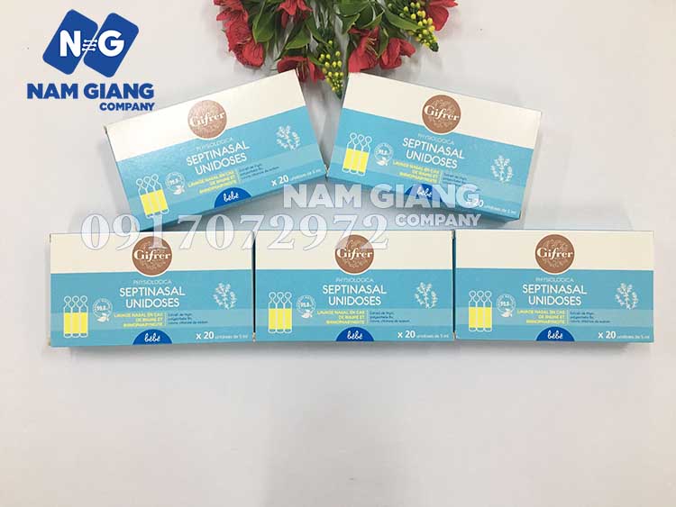 Nước muối sinh lý kháng viêm gifrer tép vàng (hộp 20 ống)