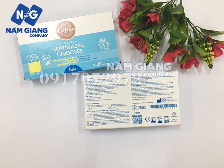 Nước muối sinh lý kháng viêm gifrer tép vàng (hộp 20 ống)
