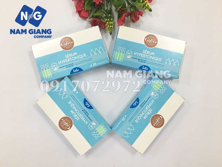 Nước muối sinh lý kháng viêm gifrer tép xanh (Hộp 20 ống)