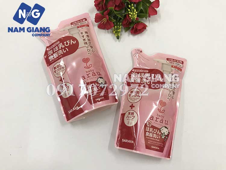 Nước rửa bình sữa Arau baby túi 450ml