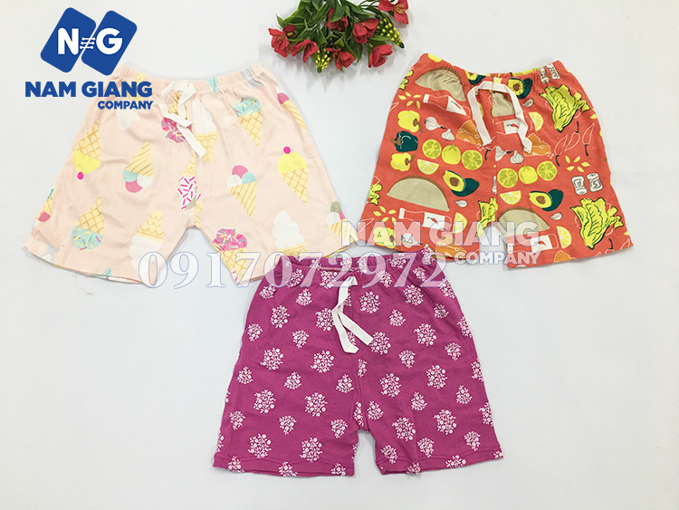 Quần đùi borip cho bé trai, gái nhiều hình