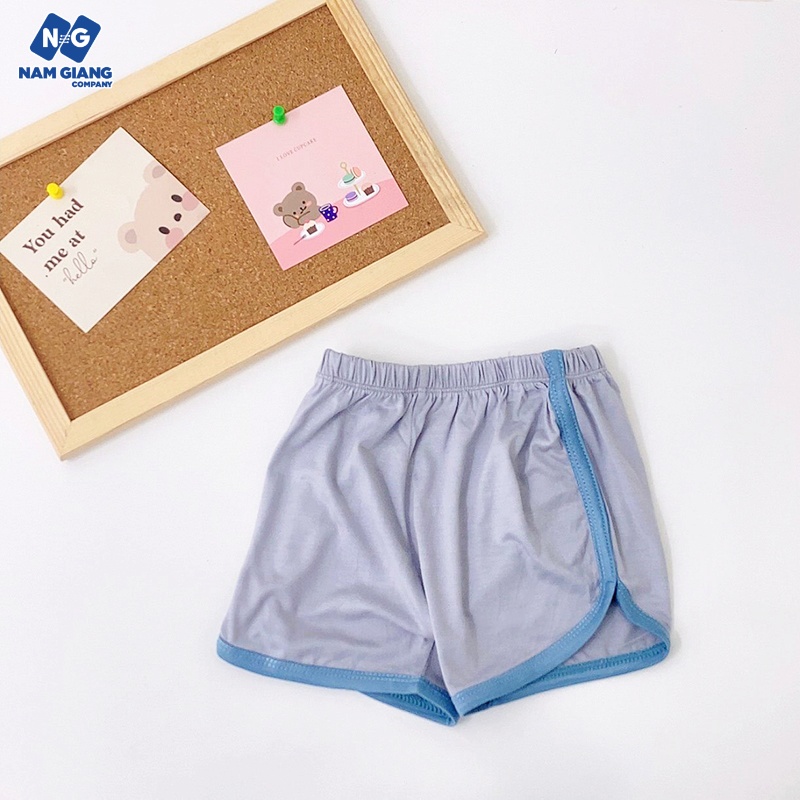 Quần đùi chục cho bé thun lạnh bo ống rộng rãi