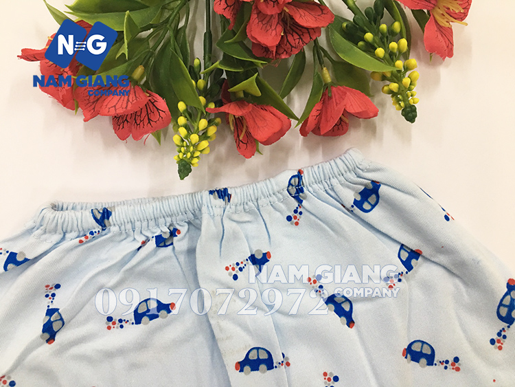 Quần đùi sơ sinh carter in hình