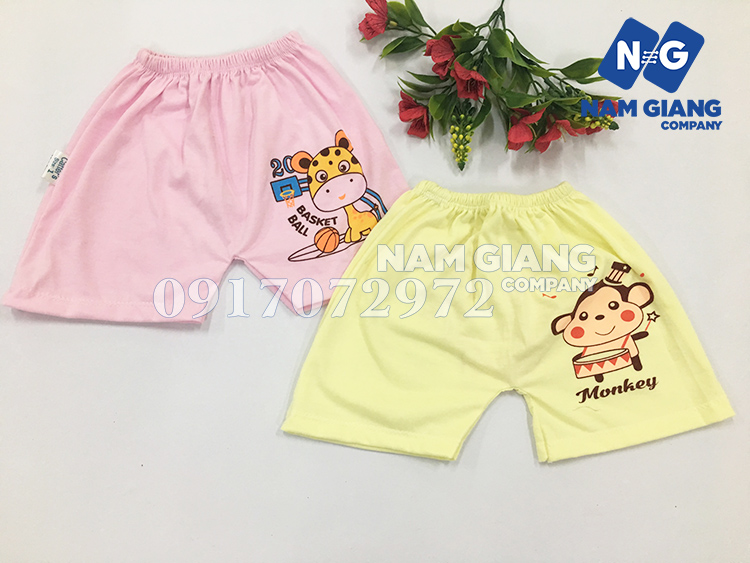 Quần đùi sơ sinh carter minh đức in mông